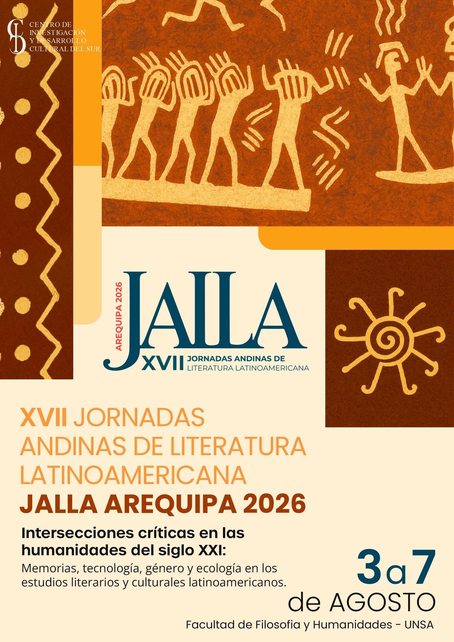 Participación destacada en las XVII Jornadas Andinas de Literatura Latinoamericana (JALLA 2026)
